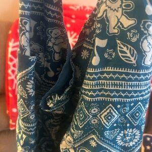 Blue Grateful Dead Bear carry bag